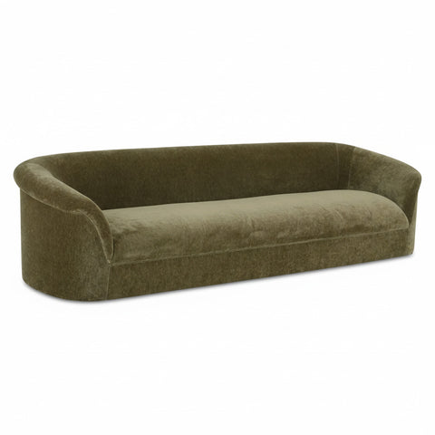 Thora Sofa 109" Olive or Beige Velvet