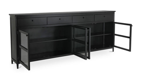 Henry Metal Sideboard Black