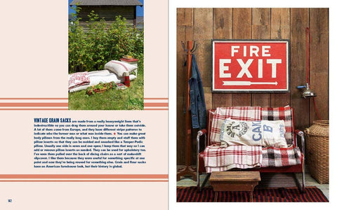 Modern Americana by Max Humphrey with Chase Reynolds Ewald - Decorating With Vintage Grain Sacks