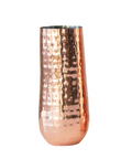 Andina Stemless Metal Flute + Hammered Copper Finish