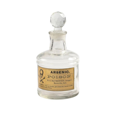 Antique Style Poison Bottle - Arsenic 7.5"
