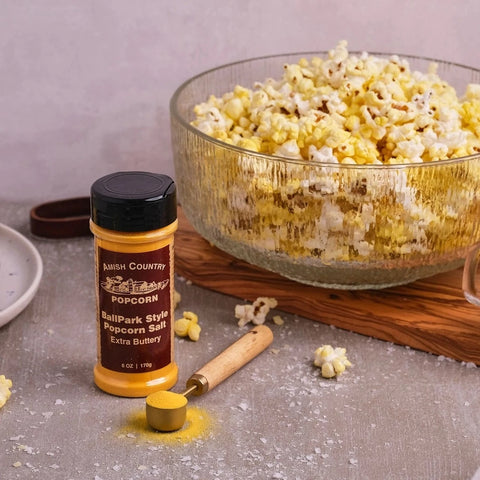 Extra buttery ballpark style popcorn salt flavoring