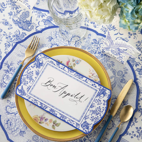 English Tea + French Dinner Party Elegant Table Setting