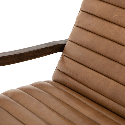 Chance Leather Recliner, Dakota Warm Taupe