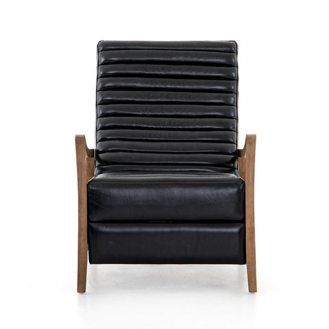 Chance Leather Recliner, Dakota Black