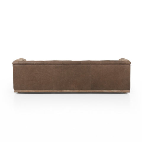 Maxx Leather Sofa 95", Umber Grey