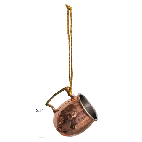 Copper Mule Mug Christmas Ornament