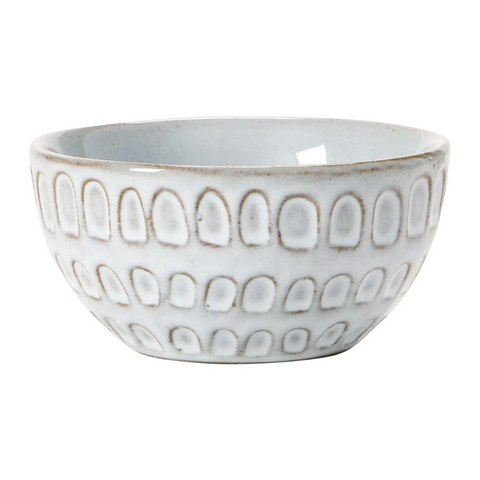 Coronado Debossed Stoneware Bowl, Pattern C