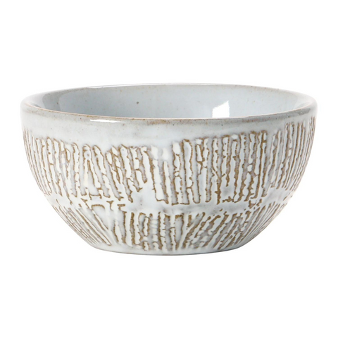 Coronado Debossed Stoneware Bowl, Pattern D