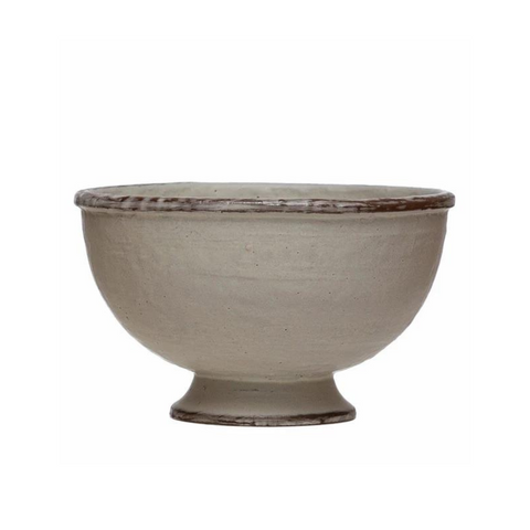 Coronado Footed Stoneware Bowl, Color A
