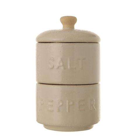 Coronado Stacking Salt + Pepper Pots