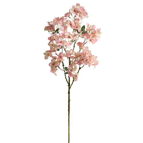 Pink Cherry Blossom Faux Floral Spray