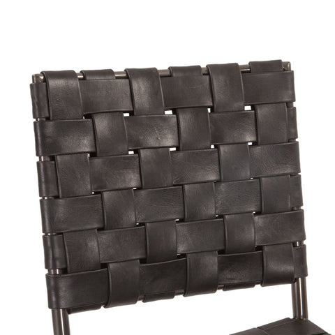 Copenhagen Dining Chair - Black Leather