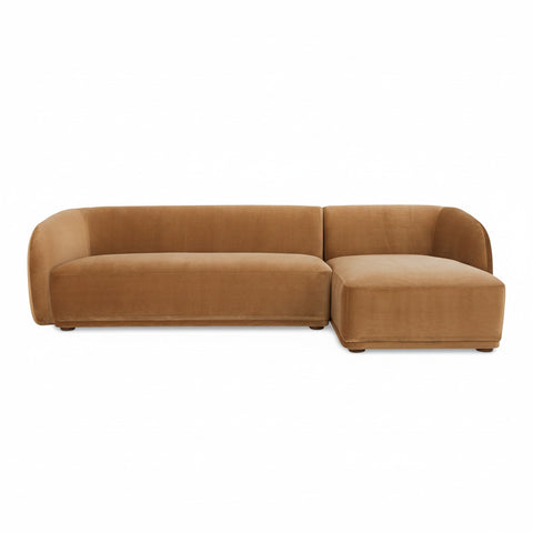 Faye Sectional Sofa - Tan