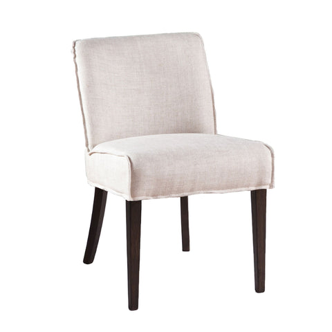 Buddy Dining Chair - Off White Linen/Dark Legs