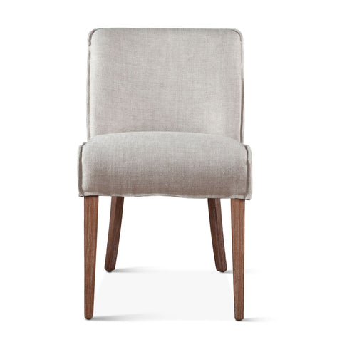 Buddy Dining Chair - Off White Linen/Light Legs