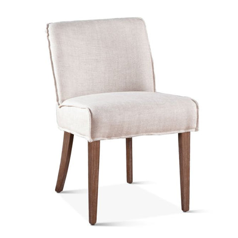 Buddy Dining Chair - Off White Linen/Light Legs