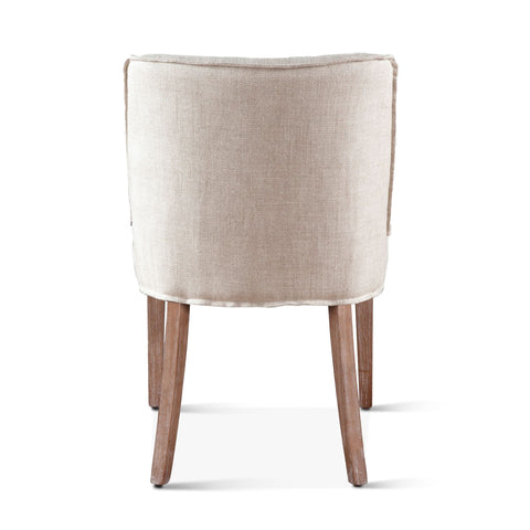 Buddy Dining Chair - Off White Linen/Light Legs