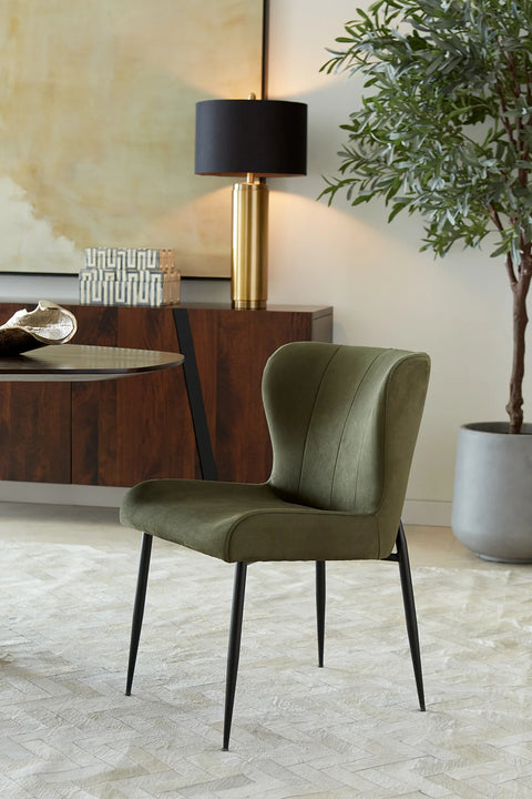 Jennifer Dining Chair - Green Eco-Suede