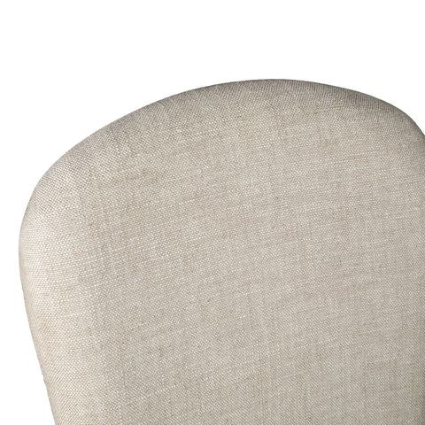 Jessie Dining Chair Beige Linen Upholstery