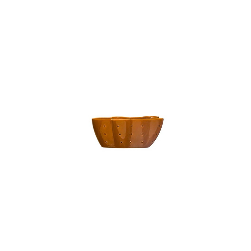 Gingerbread Man Shaped Berry Bowl Side View