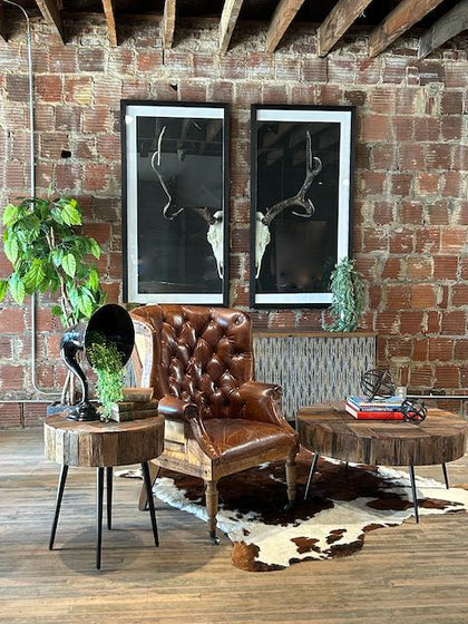 Welsch Cigar Leather Deconstructed Chair – Domaci