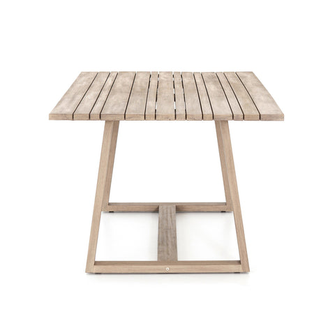 Atherton Outdoor Dining Table - Washed Brown-FSC