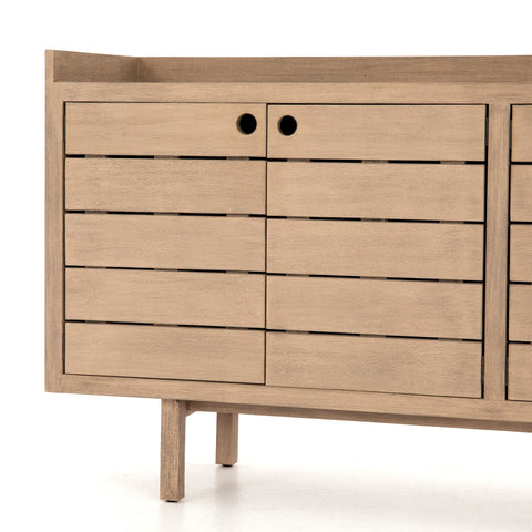 Lula Outdoor Sideboard - Washed Brown-FSC