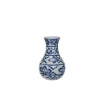 Joey Blue & White Stoneware Bud Vase