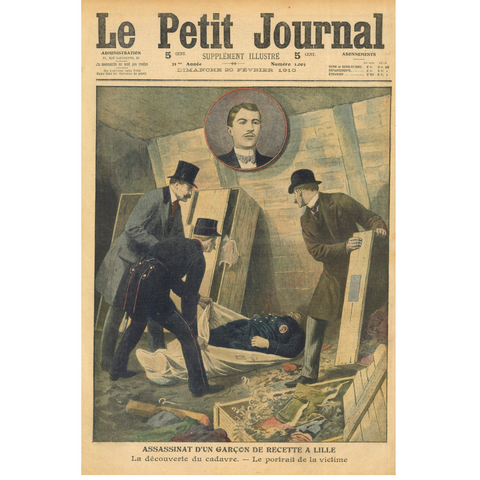 Le Petit Journal "Assassination Of A Waiter In Lille"