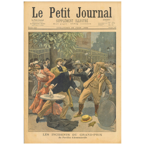 Le Petit Journal "Grand Prix Incidents At The Armenonville Pavilion"