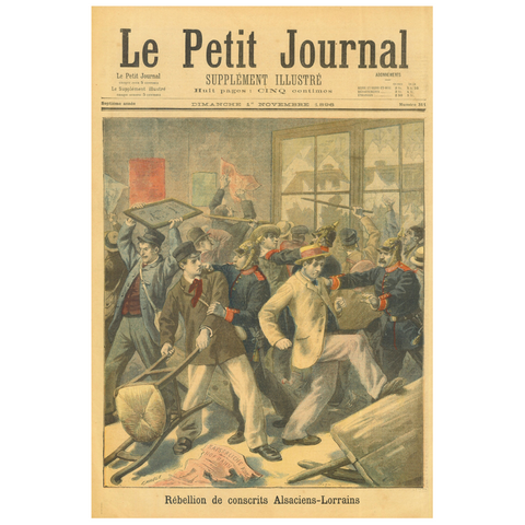 Le Petit Journal "Rebellion Of Alsatian-Lorraine Conscripts"