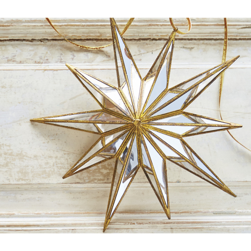 Oversized Mirrored Moravian Star Ornament
