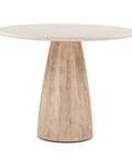 Palm Springs 48" White Marble Round Gathering Table