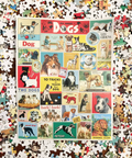 Cavallini Dogs Vintage 1000 Piece Jigsaw Puzzle + Best Puzzle + Family Time + Vintage Style + Rainy Day Activities