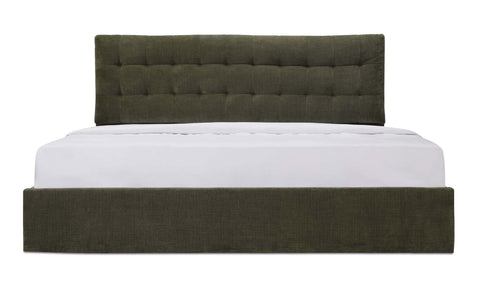 Sebastion King Upholstered Storage Bed - Olive