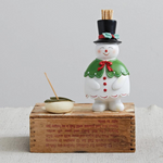 Snowman Toothpick Holder Great Holiday Hostess Gift