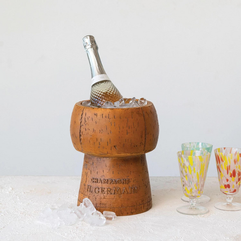 St Germain Champagne Cork Shaped Ice Bucket Antique Reproduction