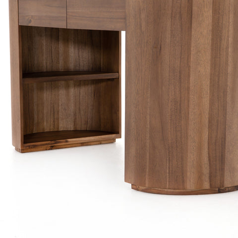 Pilar Desk - Caramel Brown Veneer