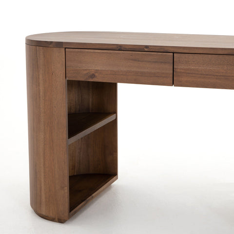 Pilar Desk - Caramel Brown Veneer