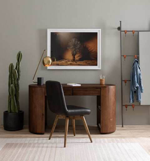 Pilar Desk - Caramel Brown Veneer