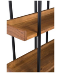 sleek contemporary style bookshelf shelf detail