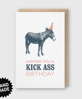 Birthday Greeting Cards For Men + Letter Press + Kick Ass Birthday