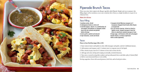 Piperade Brunch Tacos Recipe - Salsas and Tacos: The Santa Fe School of Cooking