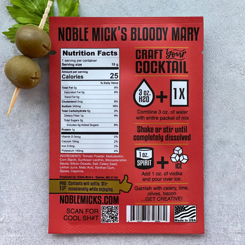 Noble Mick's Single Serve Craft Cocktail - Bloody Mary