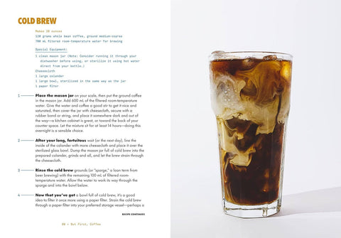 But First, Coffee: A Guide To Brewing From Kitchen To Bar - Cold Brew Instructions