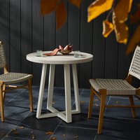 Cyrus Outdoor Round Dining Table - Natural Sand