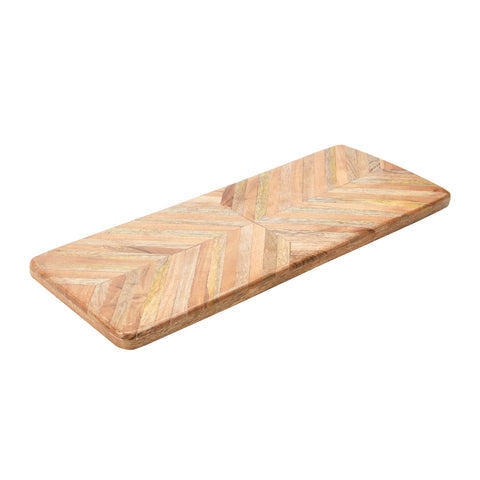 Sparta Mango Wood Cutting Board Chevron Pattern