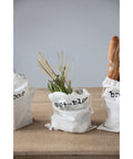 Reusable Cotton Fabric Drawstring Food Storage Bag For Vegetables