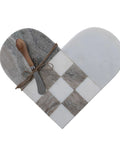 Amore Heart-Shaped Cheese/Cutting Board With Canape Knife